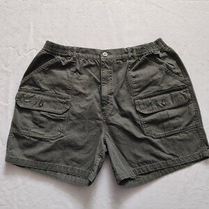 WindRiver Outfitting Co. Men's Cargo Shorts Size 40 Green 100% Cotton Hiking